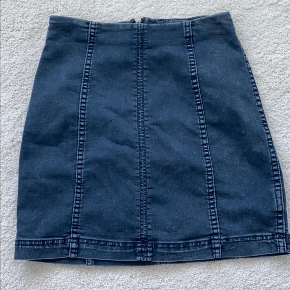 Free people Modern femme denim mini skirt
